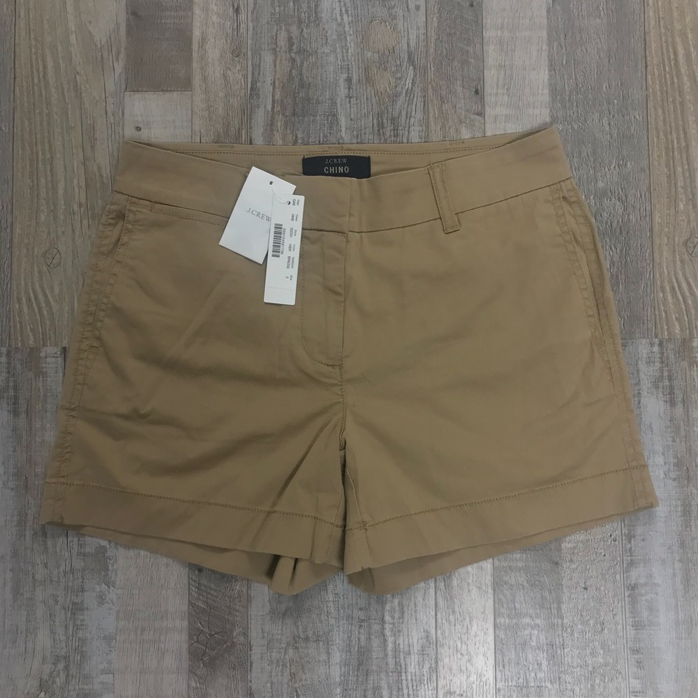 J Crew Khaki Chino Shorts NWT